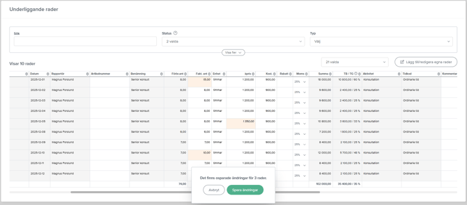 fargmarkeringar-underliggande-rader